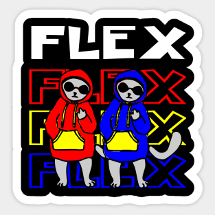 FLEX CAT Sticker